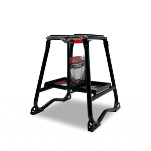 GIF animata che mostra il F.F.S. Factory Fold Stand pieghevole su sfondo bianco