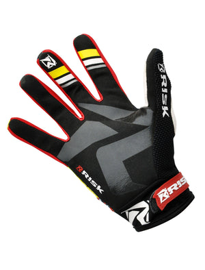 Risk Racing VENTilate V2 Glove - Yellow/Red - Motocross Riding Gear by Risk Racing - palm view