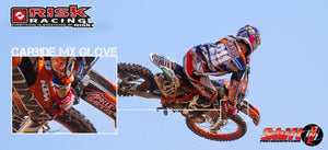 Tevin Tapia uses the Carbide Motocross Gloves